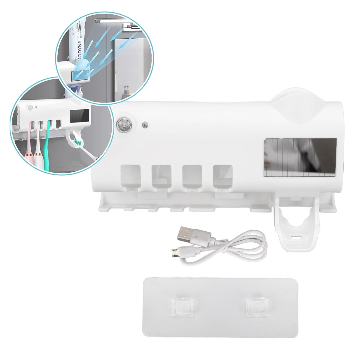 PORTA CEPILLOS ESTERILIZADOR UV 🪥🦷