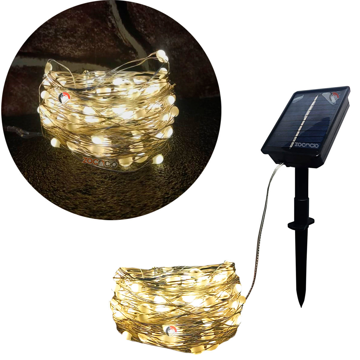 🎅🏻 INSTALACIÓN NAVIDEÑA CON PANEL SOLAR🎄 (10, 20, Y 30 Metros) 🦌