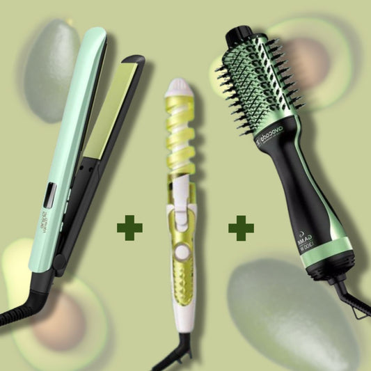 COMBO AGUACATE 🥑👩🏻‍🦰 (PLANCHA REMINGTON + CEPILLO SECADOR + RIZADORA)