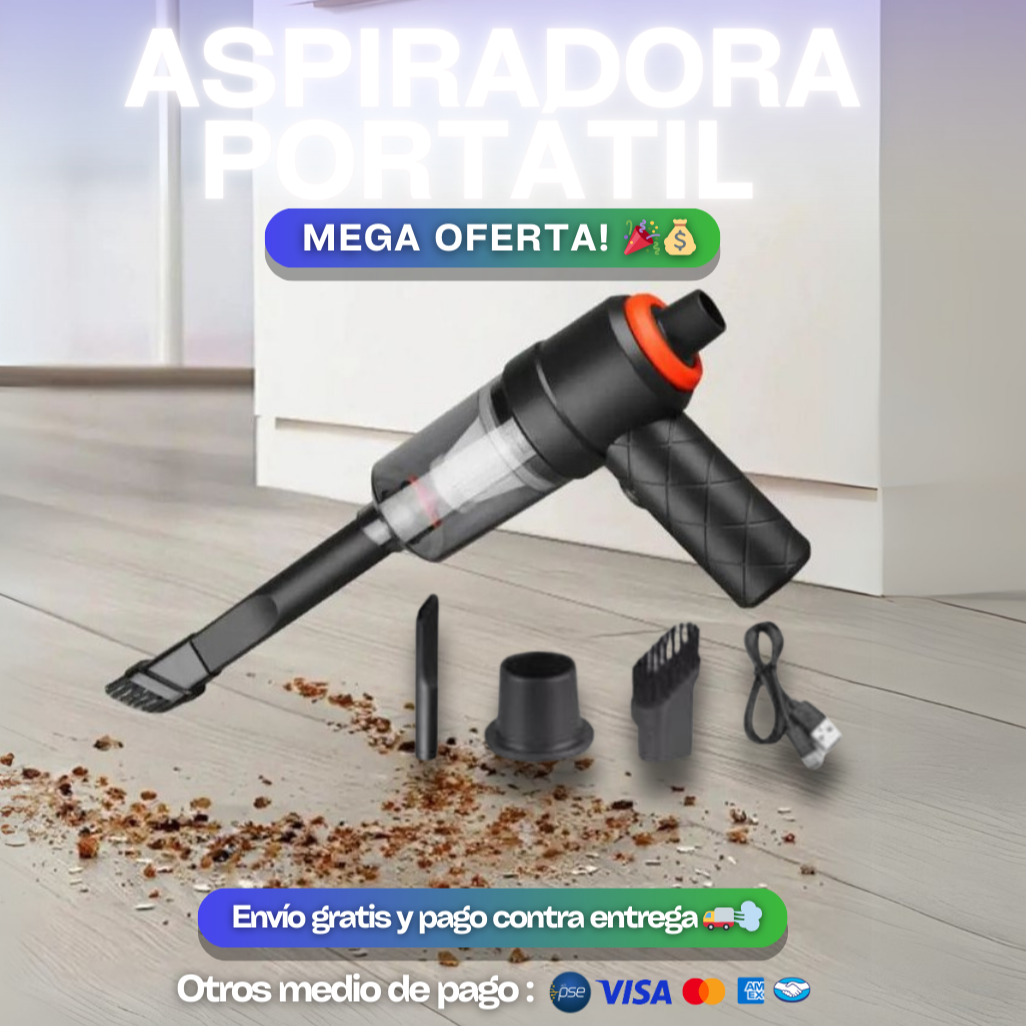 ASPIRADORA PORTÁTIL YT-M2037 🚗🧹