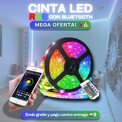 CINTA LED 5mts  RGB CON BLUETOOTH